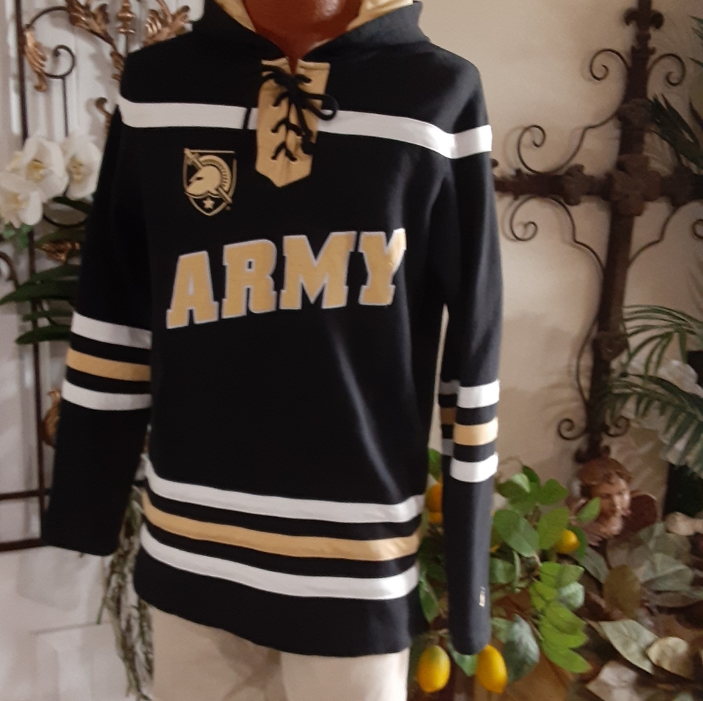 West Point, ARMY, Hooded Hockey Tunic, Cotton Blend, Size Medium